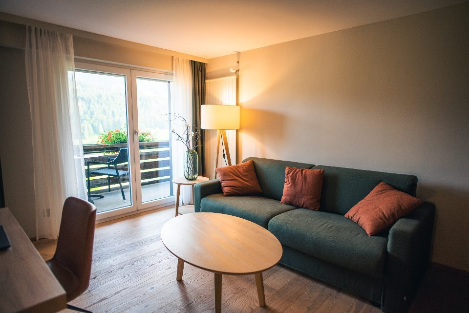 Woonkamer van een vakantiewoning